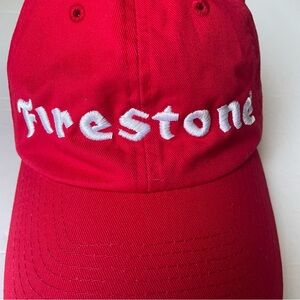 Firestone Red Embroidered Baseball Hat